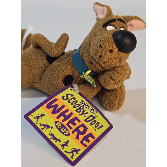 NWT 2001 Scooby Doo 9" Plush Applause Laying Down Crossed Arms Where Are You? - Picture 4 of 10